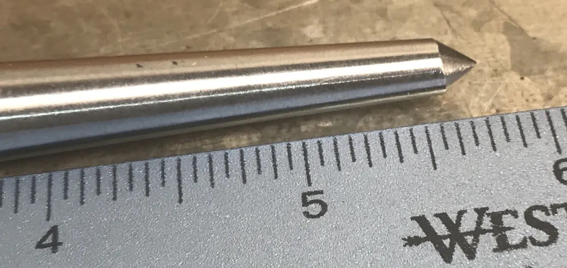 Craftsman Vintage 69 Cents 1/2” Pointed Prick Punch 5 3/4” Made in USA LN 2 Line