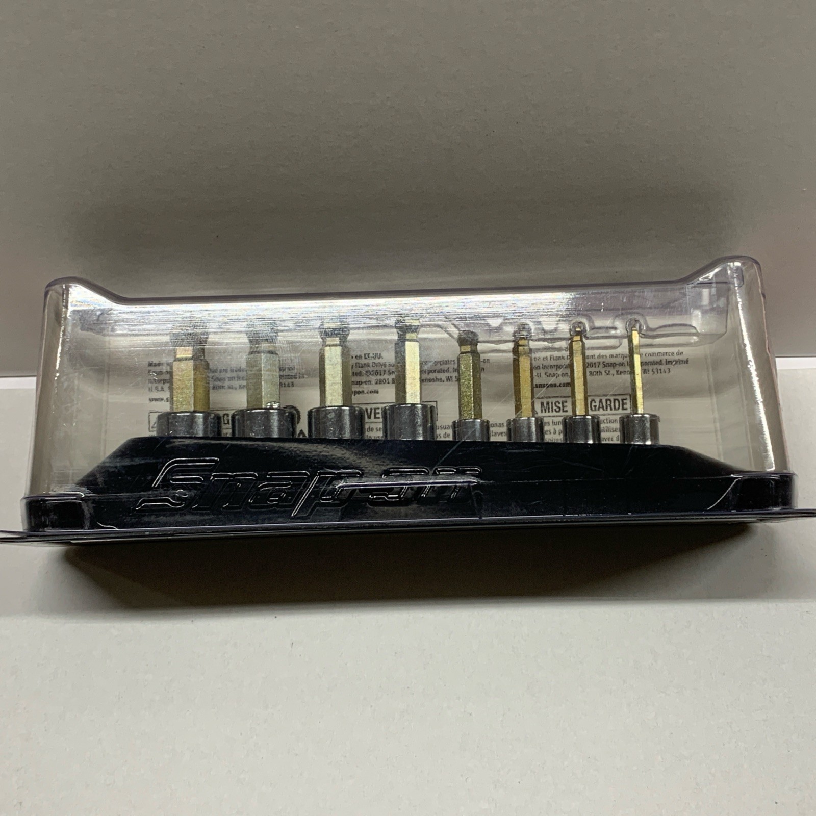 Snap On 208EFTABMY 8Pc Combo Drive Metric Ball Hex Bit Socket Set (3-10 mm) NEW