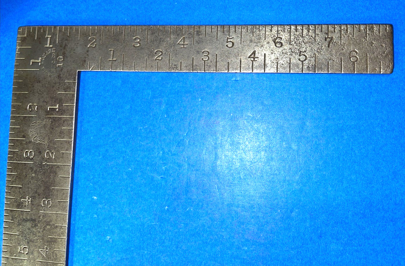EAGLE SQUARE MFG. CO VINTAGE STEEL LAYOUT SQUARE 8″ – 12″ FREE SHIP IN US