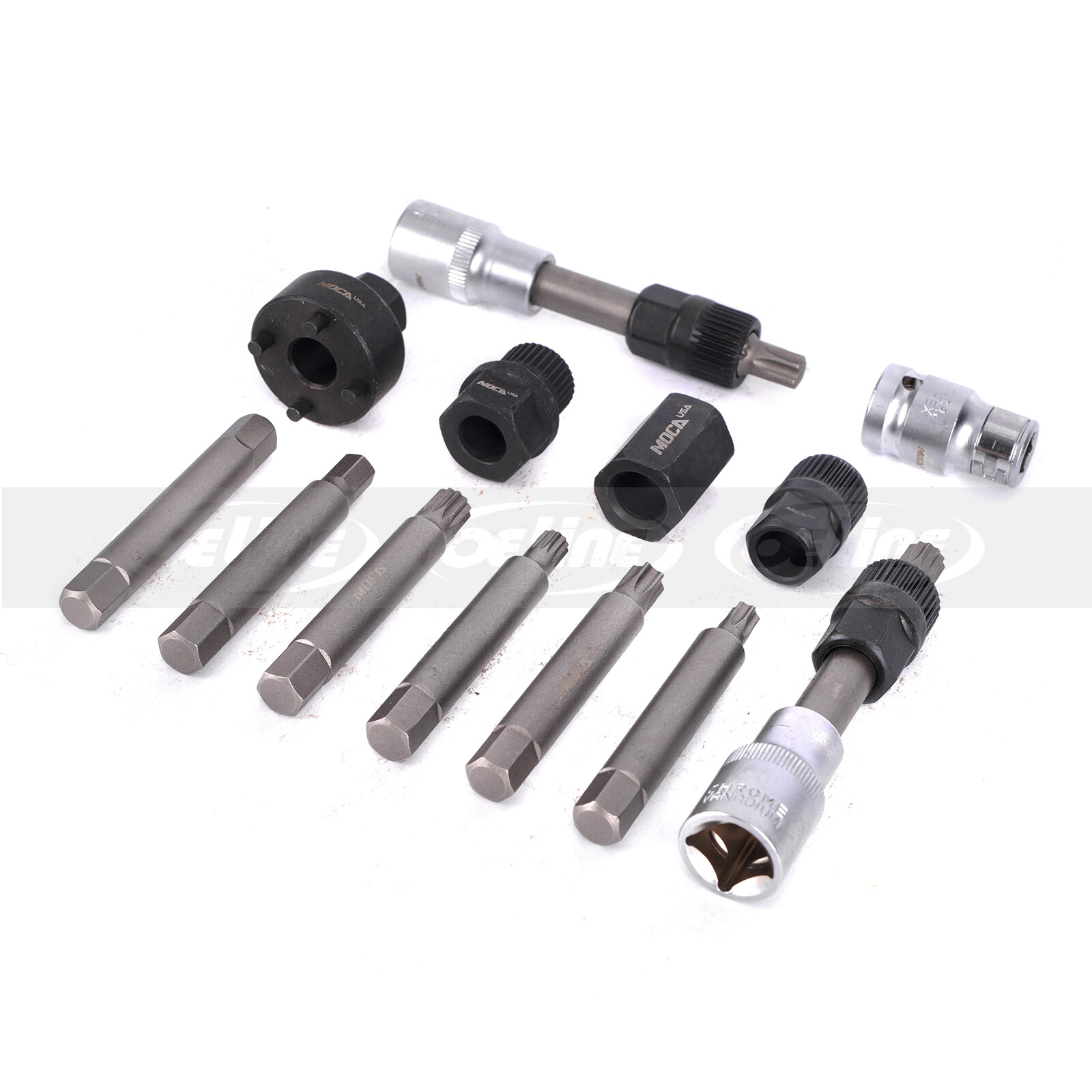 13x Alternator Freewheel Pulley Removal Socket Bit Set Garage Service Tool Kit