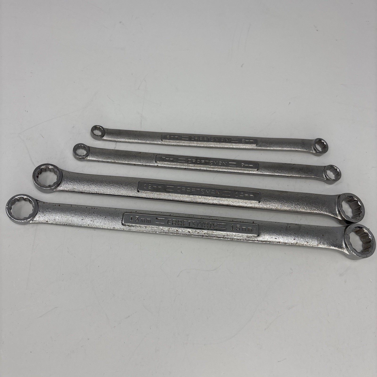 Craftsman Metric Box End Wrenches lot of 4 6x8mm 7x9mm 12x13mm 13x15mm VV V^