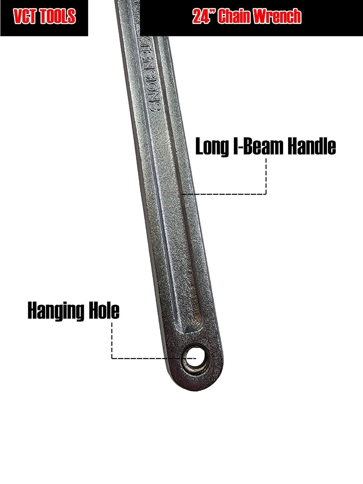 VCT 24″ inch Chain Oil Filter Pipe Wrench Tool