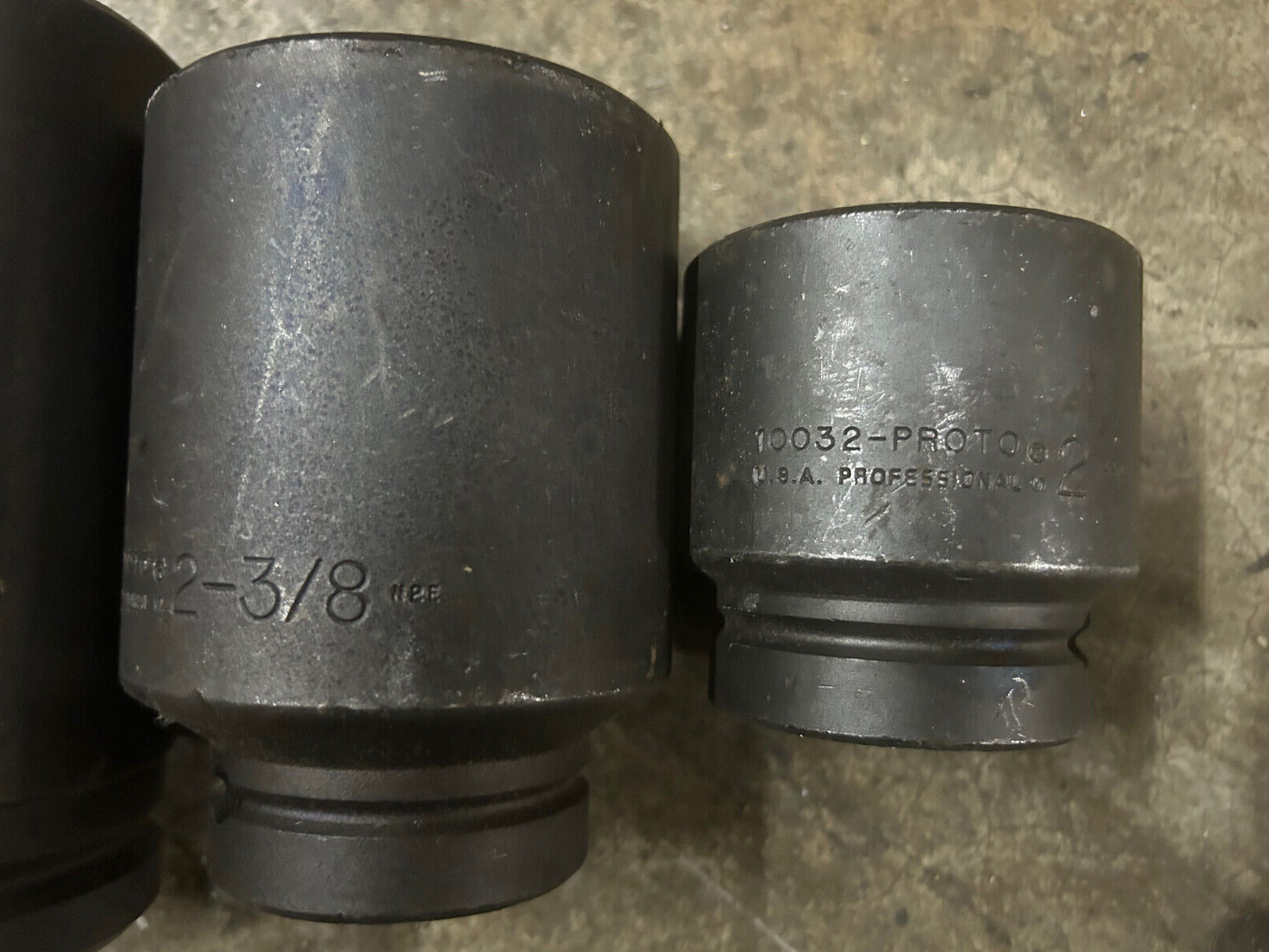 Proto 4 Huge Sockets tool lugs 3 5/8″, 2 1/2″, 2 3/8″, 2″ Hex 6 point 90mm