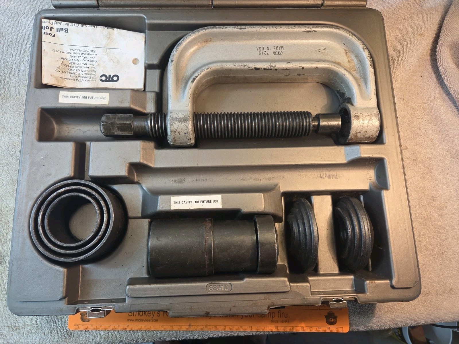 OTC, SPX Corp. 7249 3-in-1 Service Set ~ Ball Joint Starter Service Kit in Case
