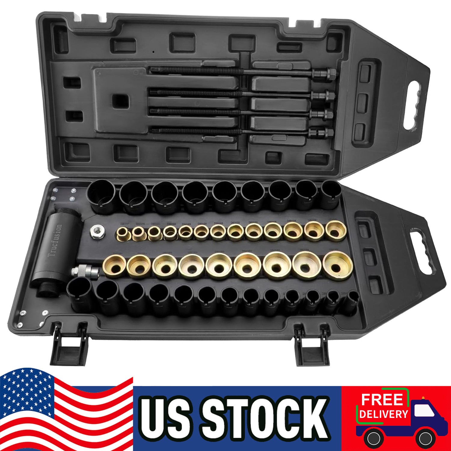 51 in 1 Hydraulic Bushing Bearing Extractor Installer Tool Kit Universal Repair