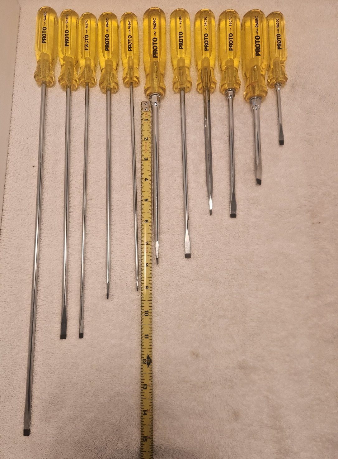 New Old Stock NOS Proto Screwdriver Set Black Tip Professional Grade Tools U.S.A