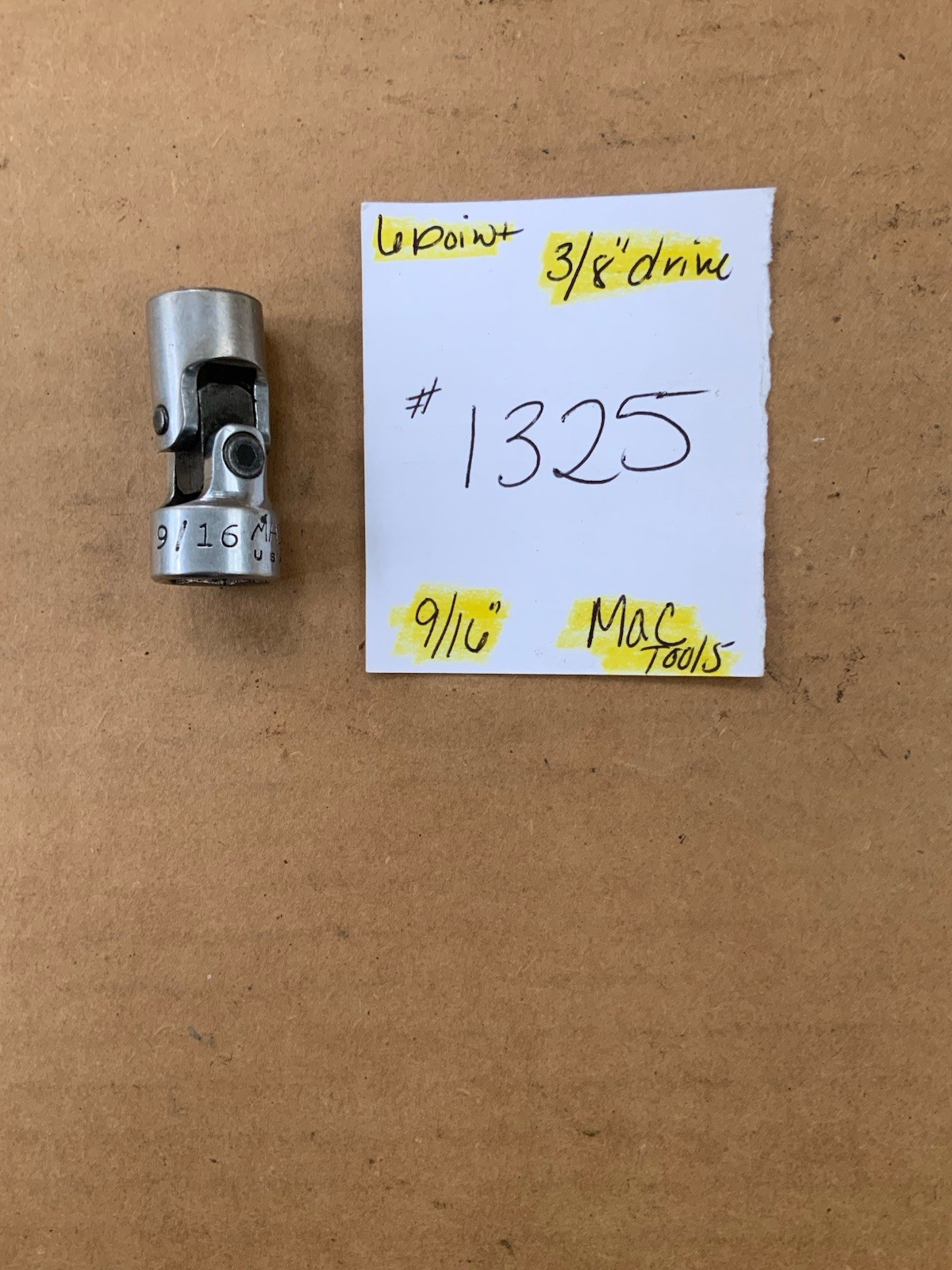 MAC Tools 6-Point Swivel Socket 3/8″ Drive XU186 9/16″ Made in USA