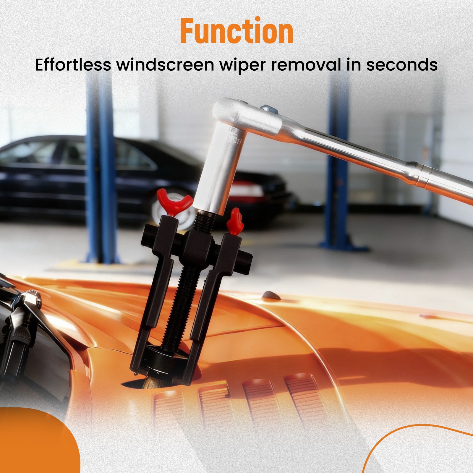 Heavy-Duty Adjustable Steel Windshield Wiper Arm Puller Removal Tool Universal