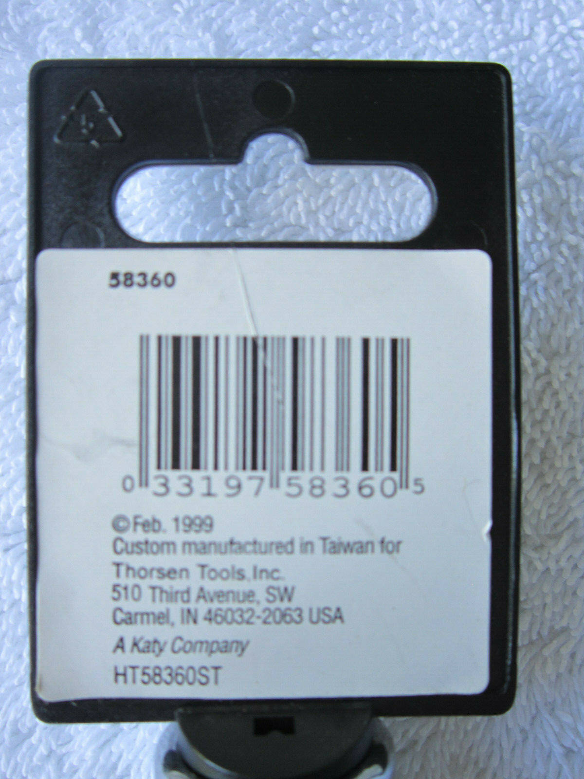 Thorsen – T60 (1/2″ Drive) Torx Star Bit Socket (Part # 58360) **NEW** (T-60)