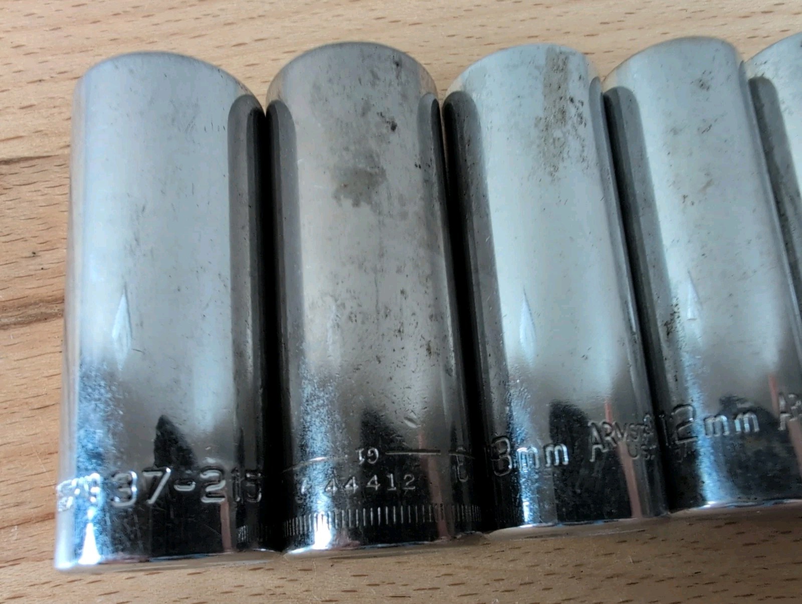 Mixed Lot of 12 Metric 1/4″ Drive Deep Sockets Armstrong Craftsman Powerbuilt