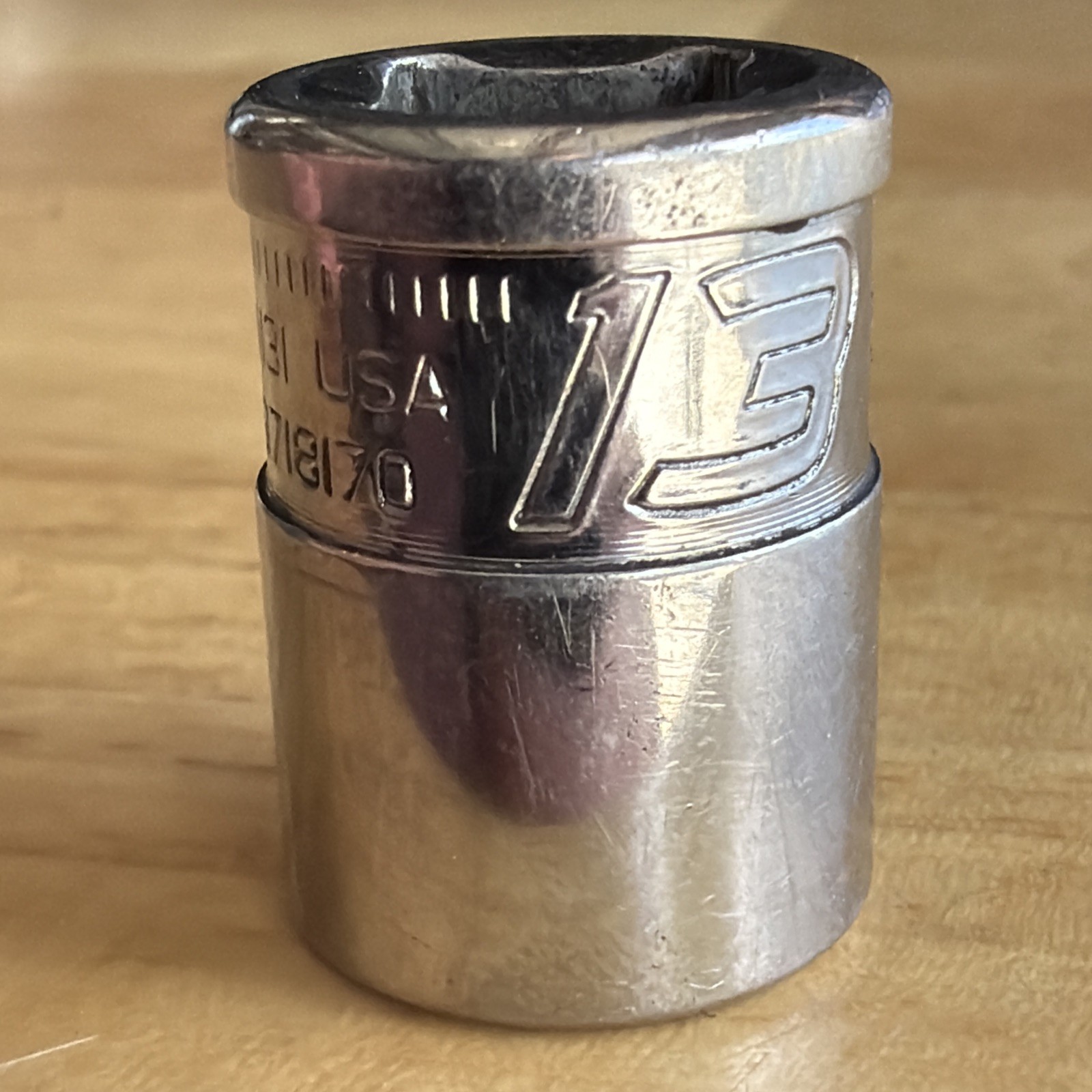 Snap On Tools 13mm Xtra Fdx Shallow Socket 3/8″ Drive 6 Point YFSM131 USA