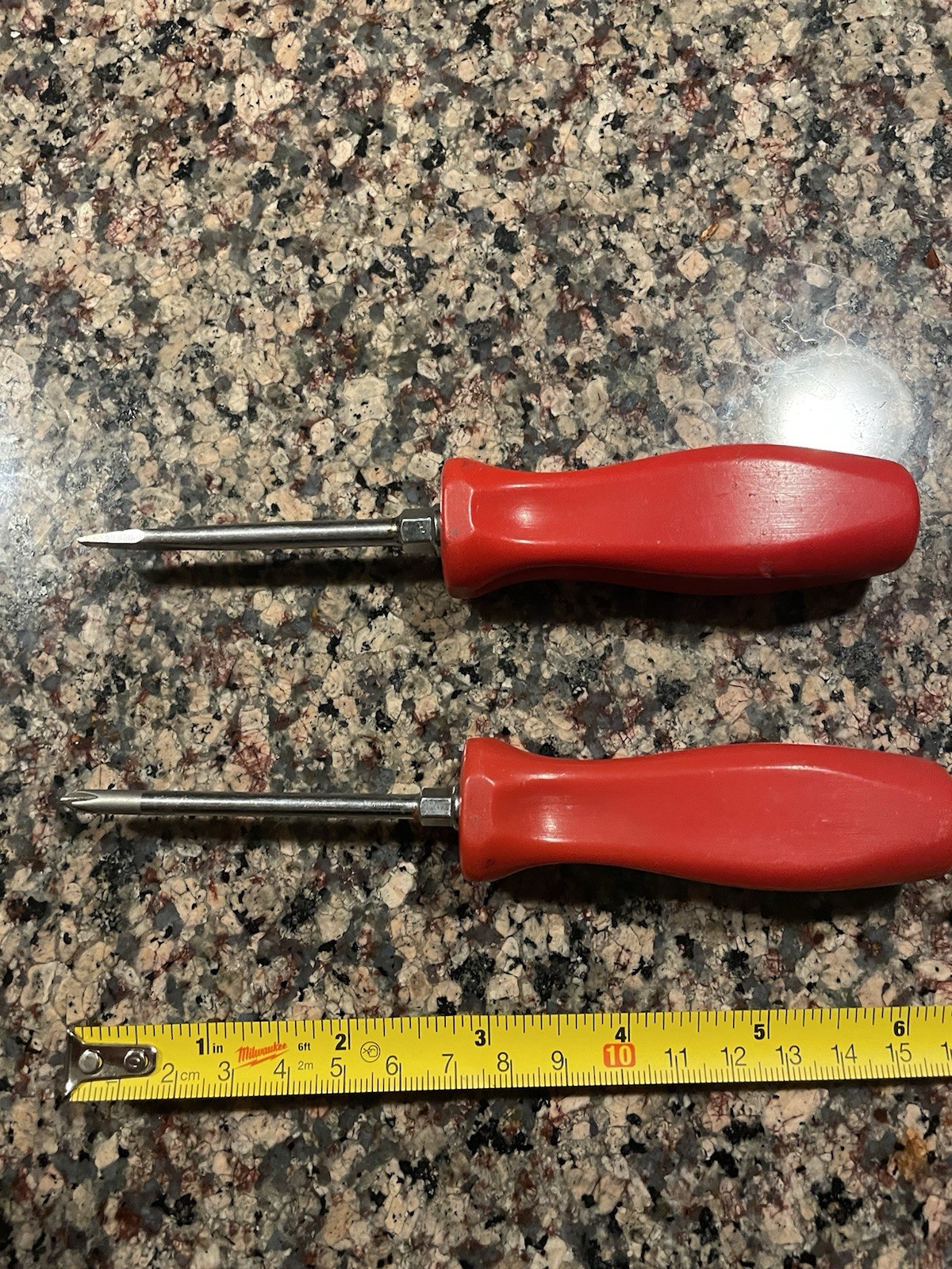 Vintage Snap-on Tools RED Phillips + Flathead Screwdriver Set, SDDP31 + SDD2