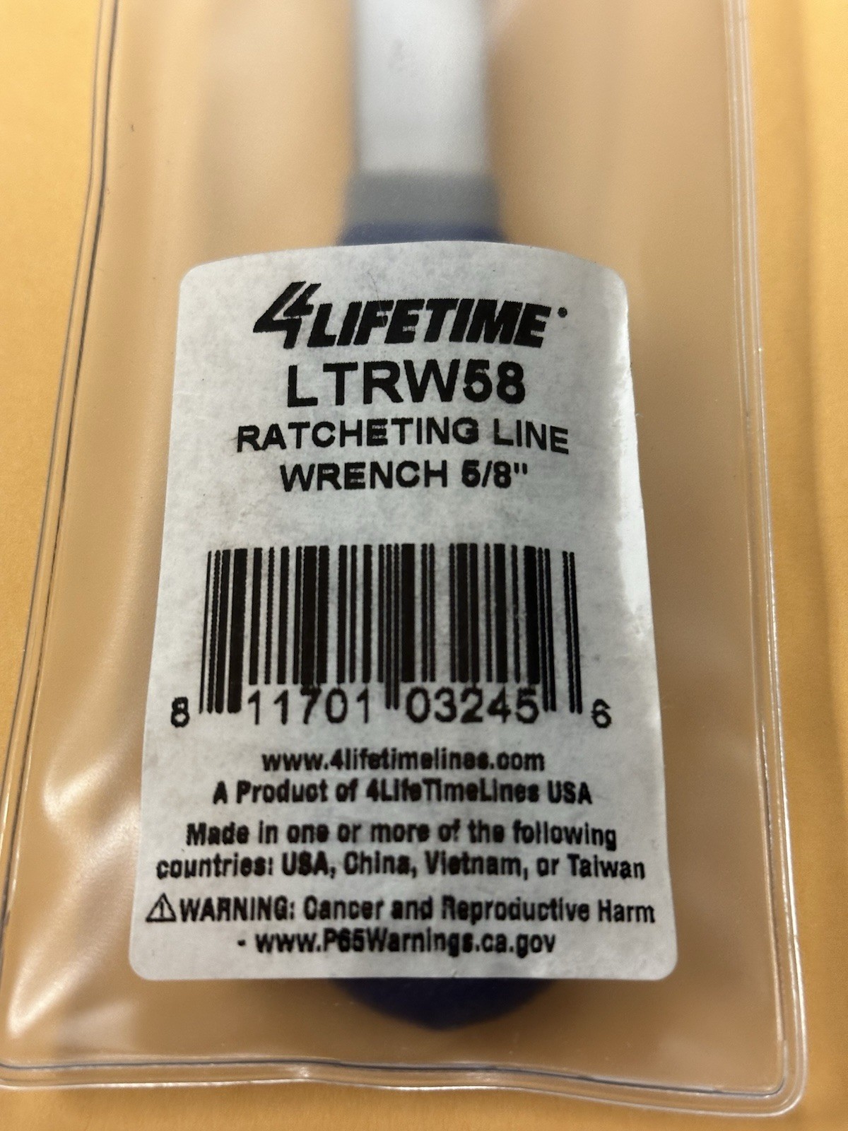 4Lifetime 5/8 Ratcheting Line Wrench LTRW58