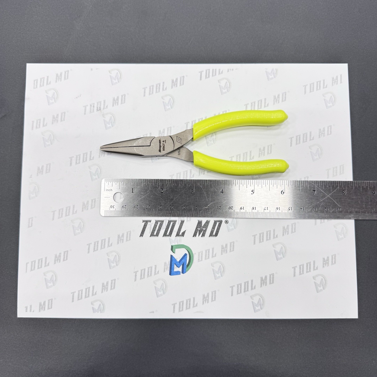 Snap-on Tools USA NEW HI VIZ YELLOW 6″ Talon Grip Needle Nose Pliers 95ACFHV