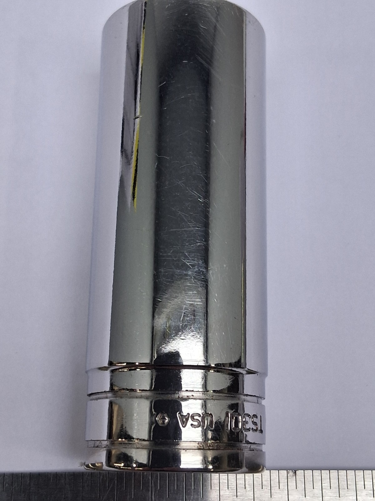 Snap-on Tools 15/16″ Deep 6pt Chrome Socket 1/2″ Drive TS301 USA