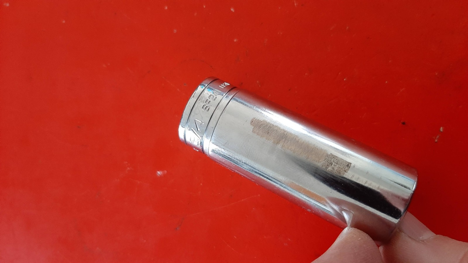 Snap-on Tools SF-241 3/8″ Drive 3/4″ Deep 12pt Point Socket USA Owner Mark