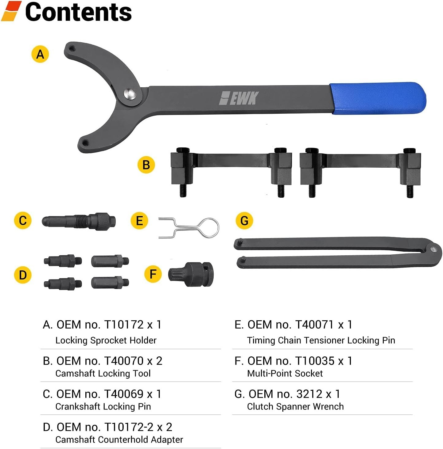 FSI Timing Chain Adjuster Tool Kit for Audi VW 3.2 V6 A4 A6 2.5 4.2…