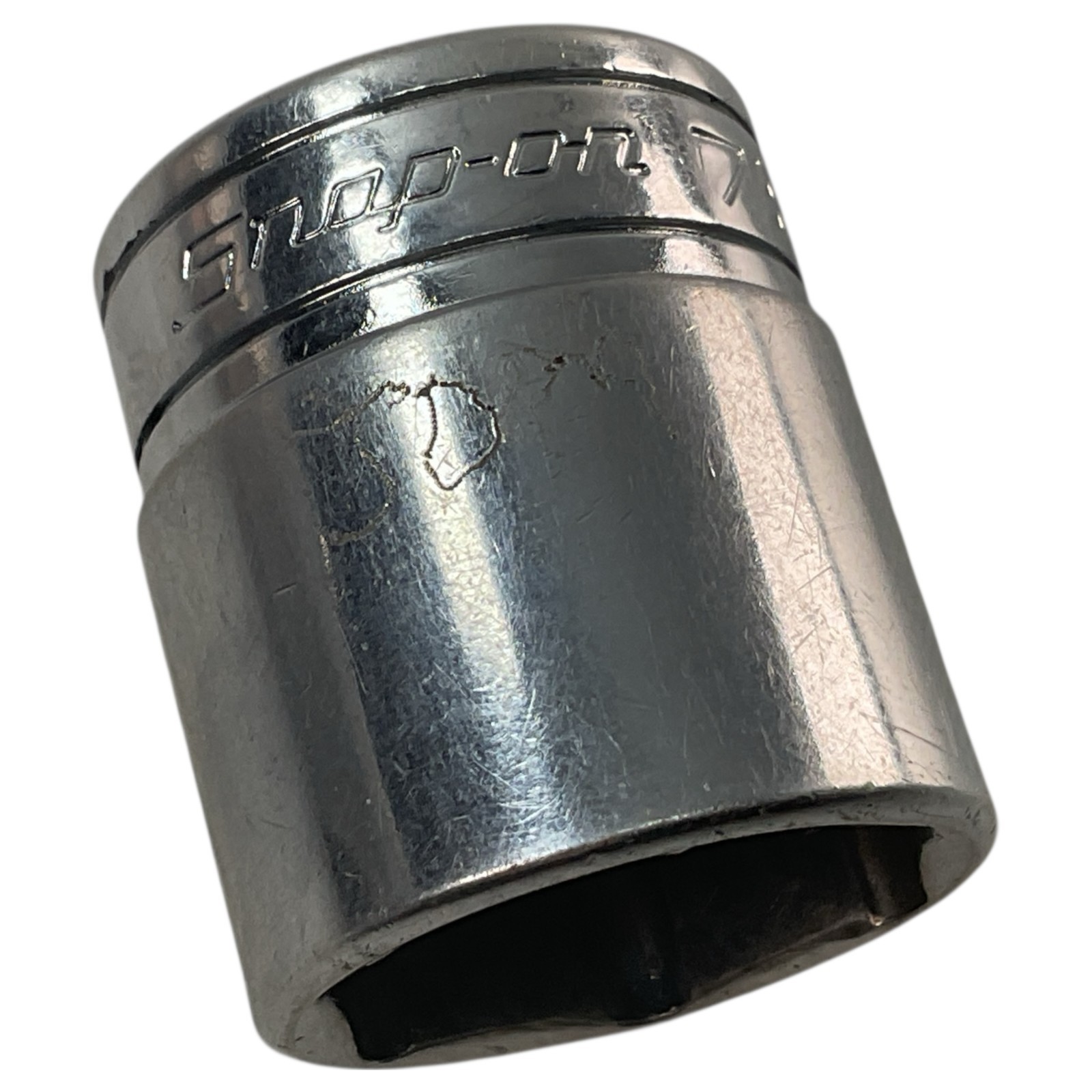 Snap-On Shallow Socket 7/8″ FS281 3/8″ Drive 6 Pt Chrome As Pictured Mech Tool