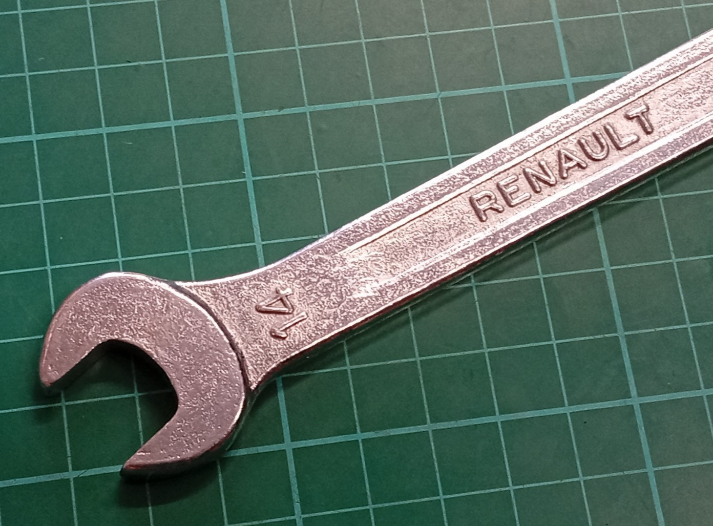 Vintage Renault Tool Kit 14mm x 17mm Open Ended Spanner, Made In France
