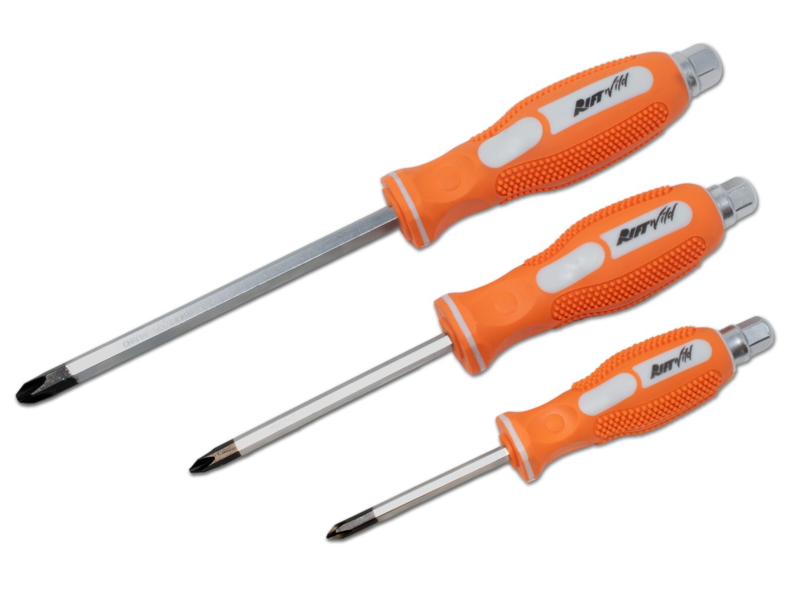 TRUE JIS Metric Screwdriver Set Solid Tang Screw Driver Drivers #1-2-3 0059-006