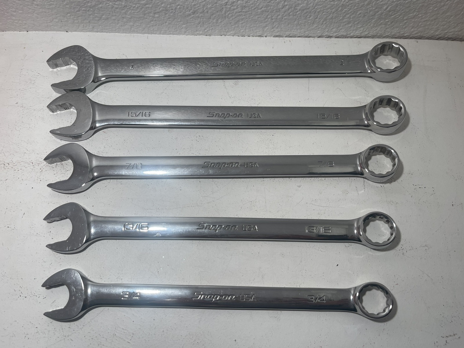 Snap on 11Pieces, 12 poit, SAE Combinacion wrench Set