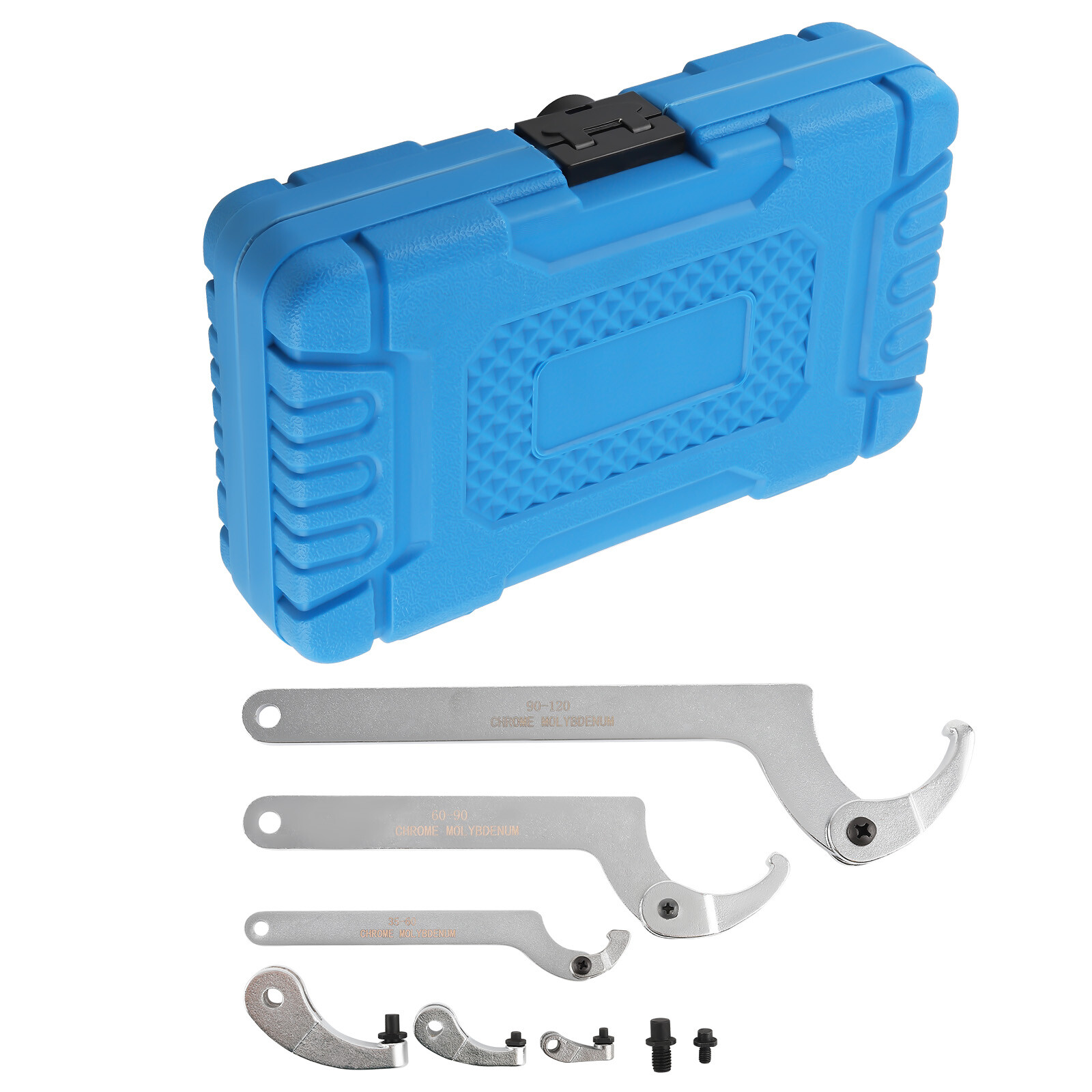 Hook Pin Wrench Spanner Tool Bike Nut Adjustment Adaptors Kit Motorcycle