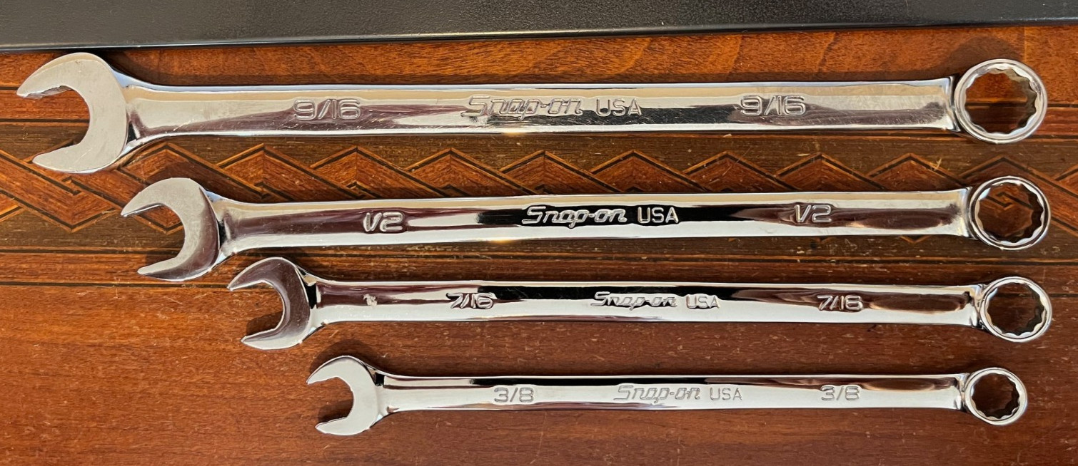 Snap-on SOEXL707B 12-Point SAE Flank Drive® Plus Long Combination Wrench Set