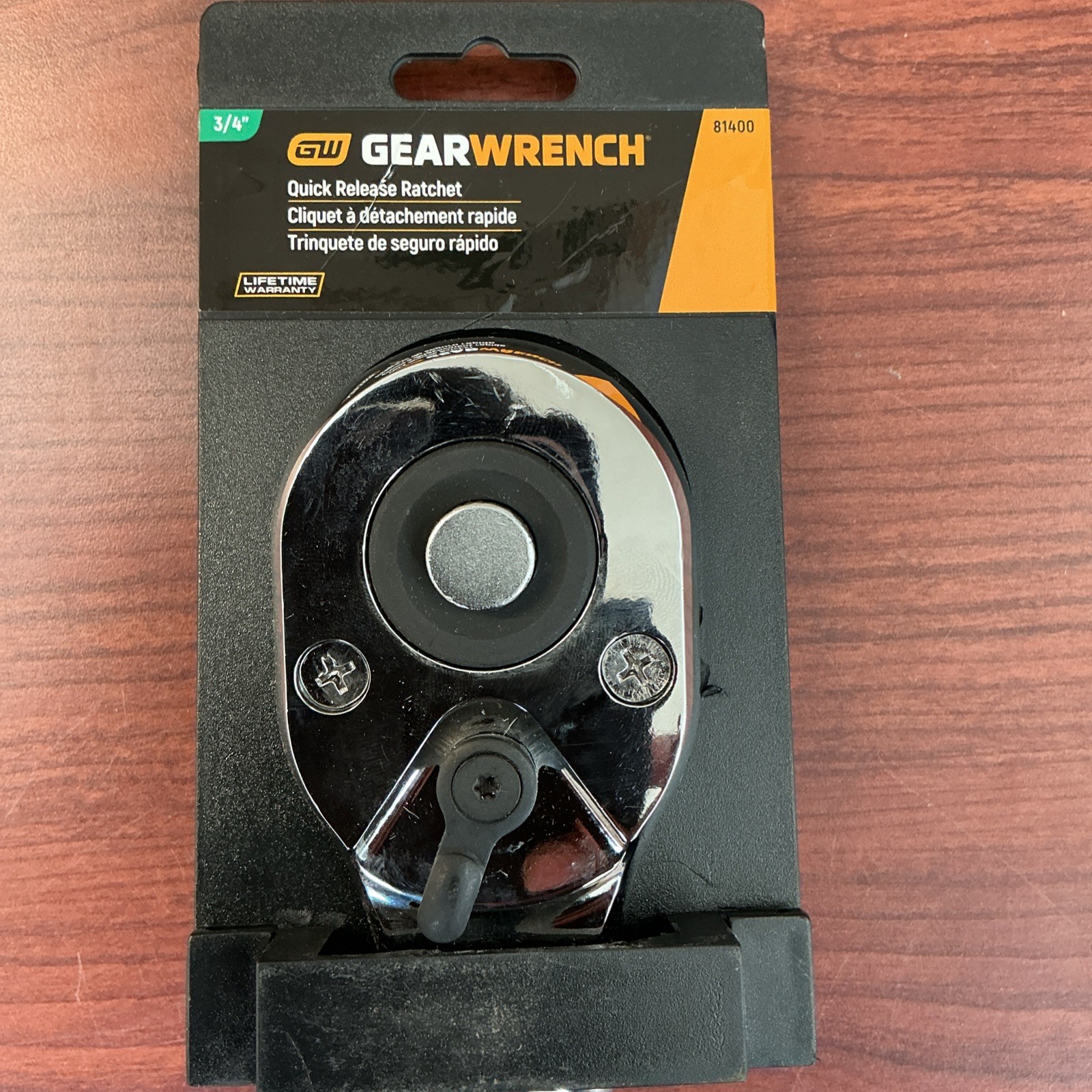 NEW GearWrench Quick Release Ratchet 3/4″ Drive 81400 B6