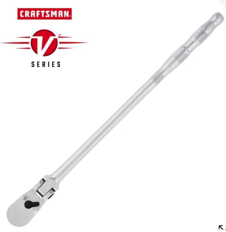 NEW Craftsman V-Series 3/8” Drive 96T Long Handle Flex Head Ratchet CMMT86323V V