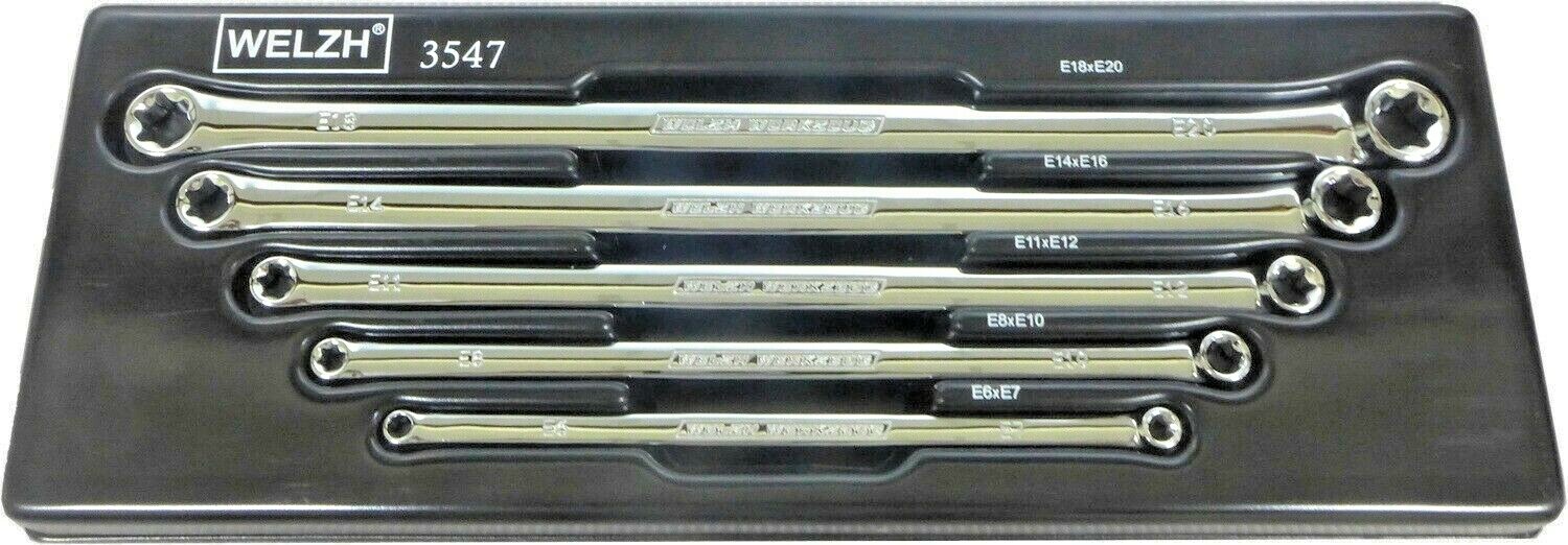 Welzh Werkzeug E Torx Extra Long External Spanner Wrench Set E6-E20 3547-WW