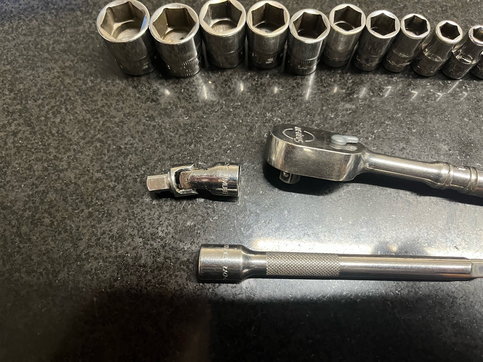 Snap On 1/4″ Drive 6-Point Metric Socket Set 4mm to 15mm TMM4 to TMM15 117TMMG