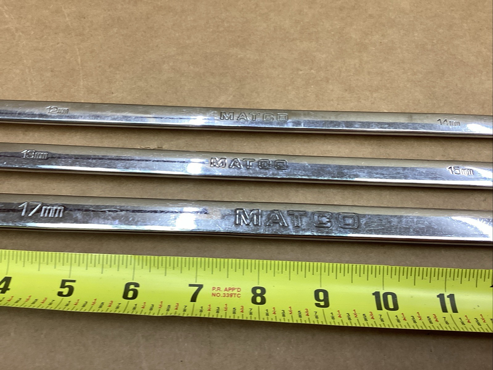 MATCO 3 Piece Long Double Flex Ratcheting Wrench Set Metric RRFXLM