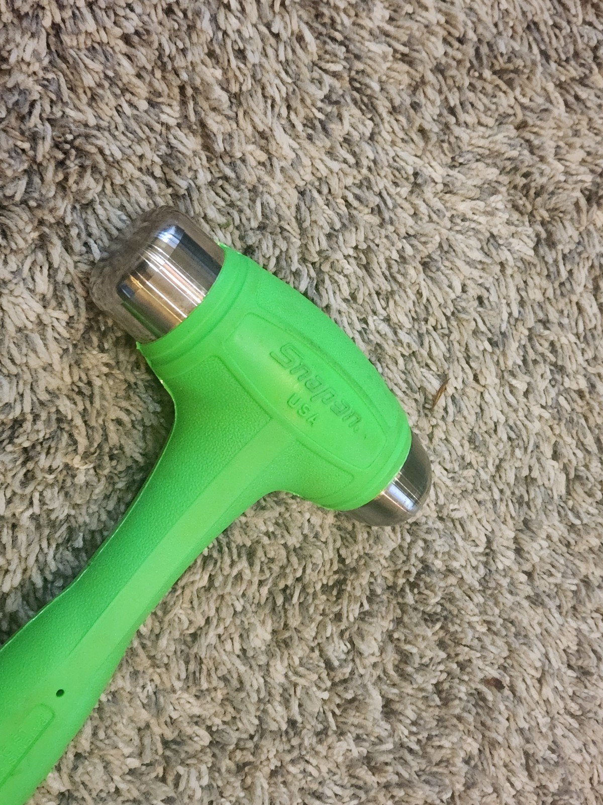 Snap-on Tools USA NEW 24oz/680g GREEN Soft Grip Dead Blow Hammer HBBD24G