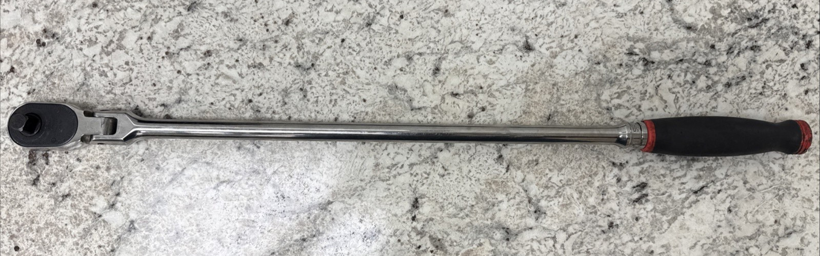 Snap On shlf80a 1/2” drive dual 80 soft grip long handle flex head ratchet red