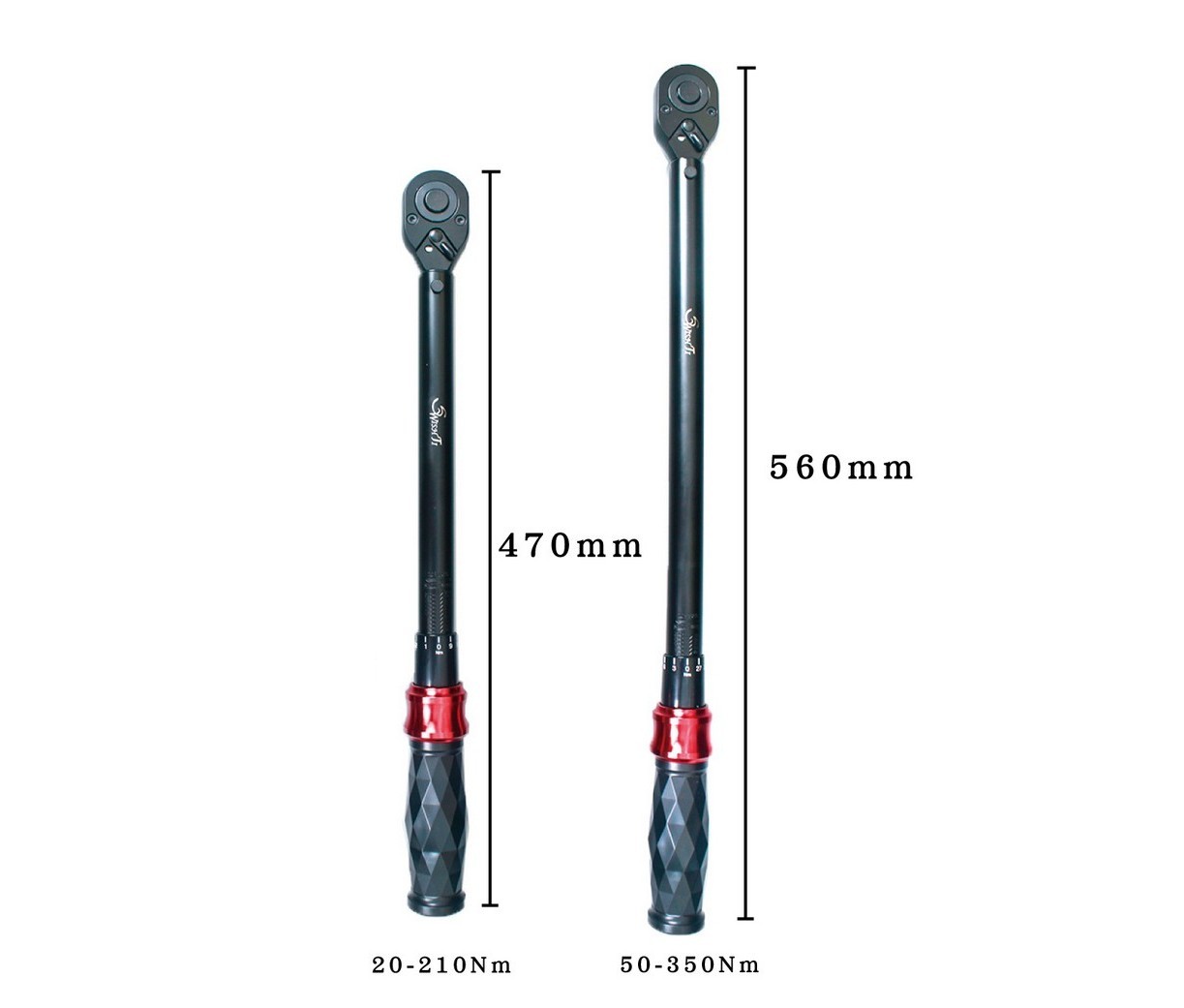 SwishTi 1/2 Inch Click Torque Wrench 150 250 ft-lb Reversible Car SUV Repair