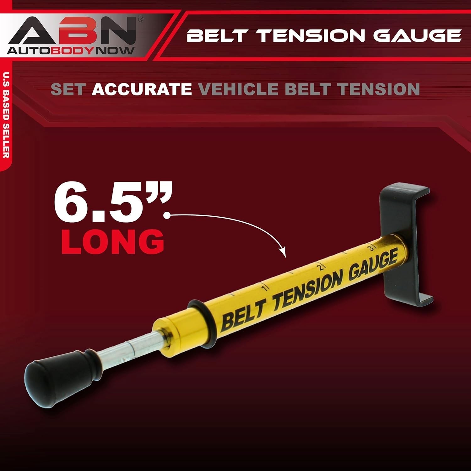 Accurate Belt Tension Gauge 10 lbs Universal Fit Metal Automotive Tool