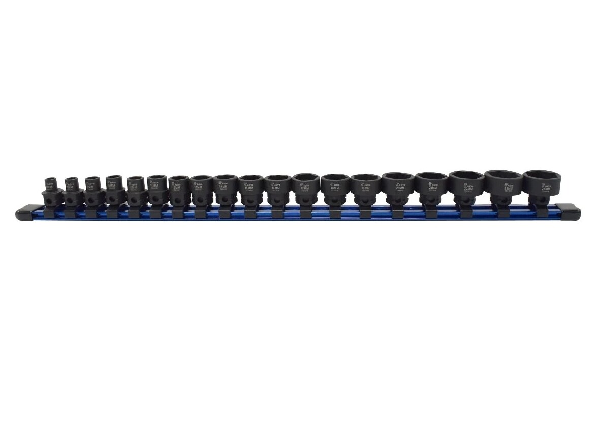 Astro Pneumatic 78319 19pc 3/8″ Dr. Metric 6pt Nano Impact Socket Set