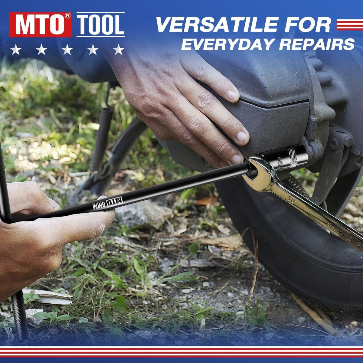 MTO T-Handle Metric Socket Wrench Set, 6-Point (6, 8, 10, 11, 12, 13, 8Pack
