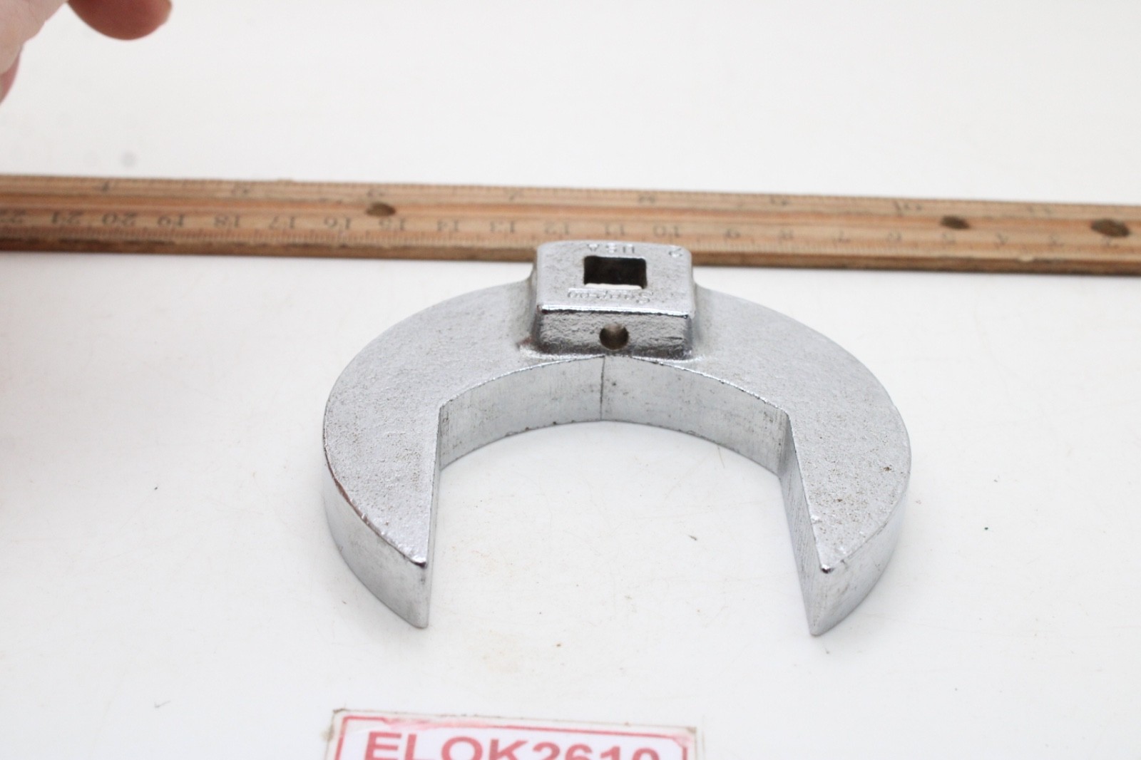 Snap-on 2″ 3/8″ Drive Crowfoot SAE Matte Chrome 2-Way Mount Side Or Bottom USA