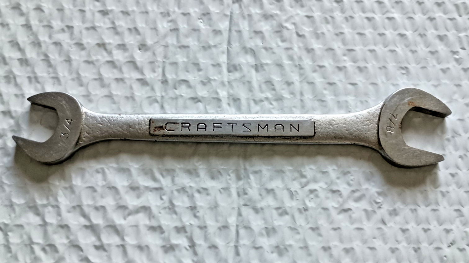 CRAFTSMAN TOOLS USA VV44584, 3/4″x7/8″ DOUBLE OPEN-END WRENCH, 9.25″ LONG.