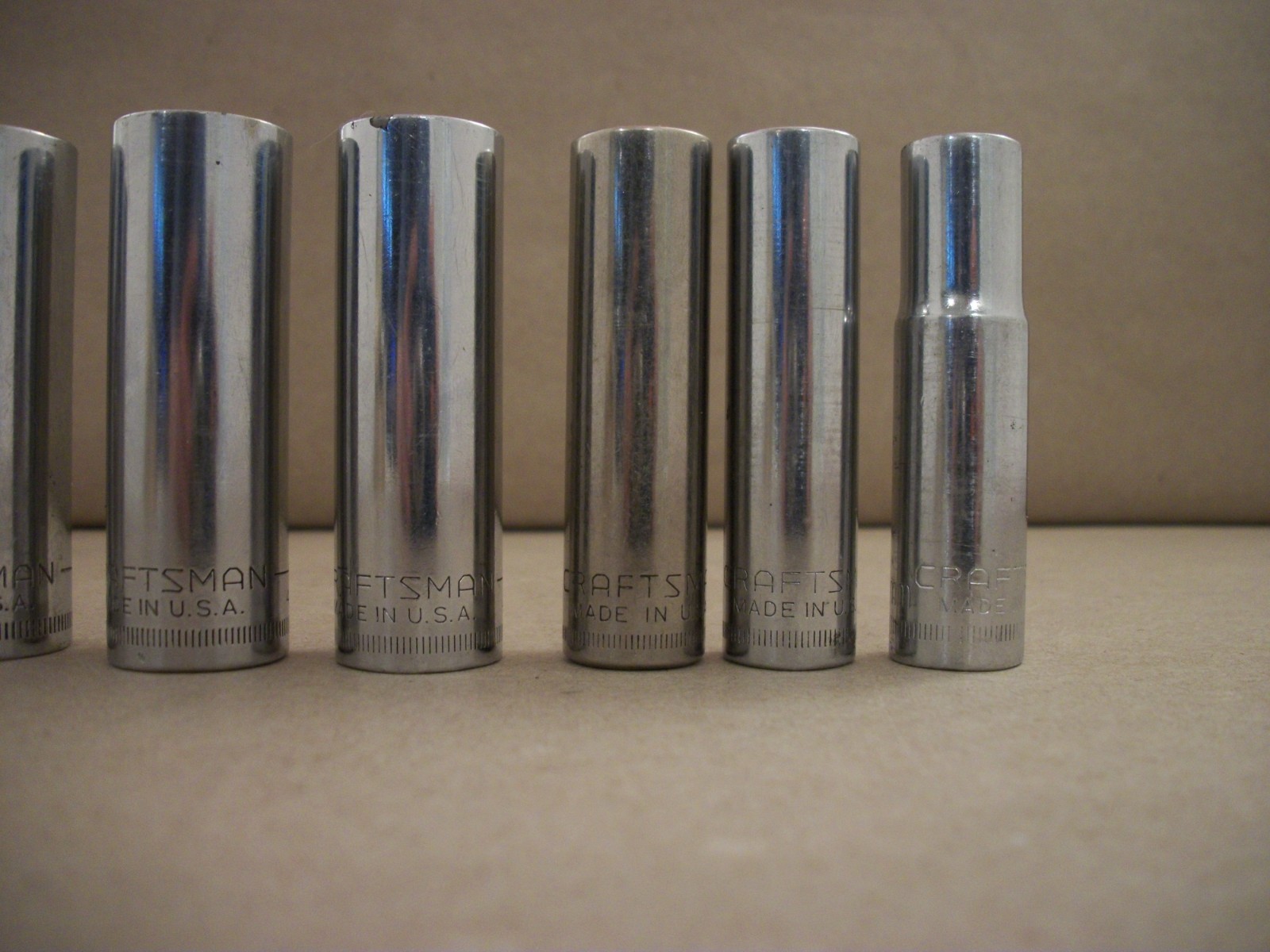 Craftsman Deep Well 3/8″ Drive 6 Point Socket Set Of 7 – V and G Series