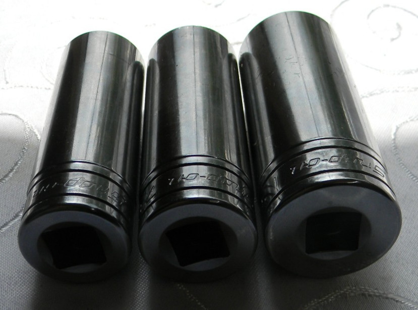 SNAP-ON 1/2″ DR 3PC SAE 12PT DEEP CHROME SOCKETS 13/16″ S261, 7/8″ S281, 1″ S321