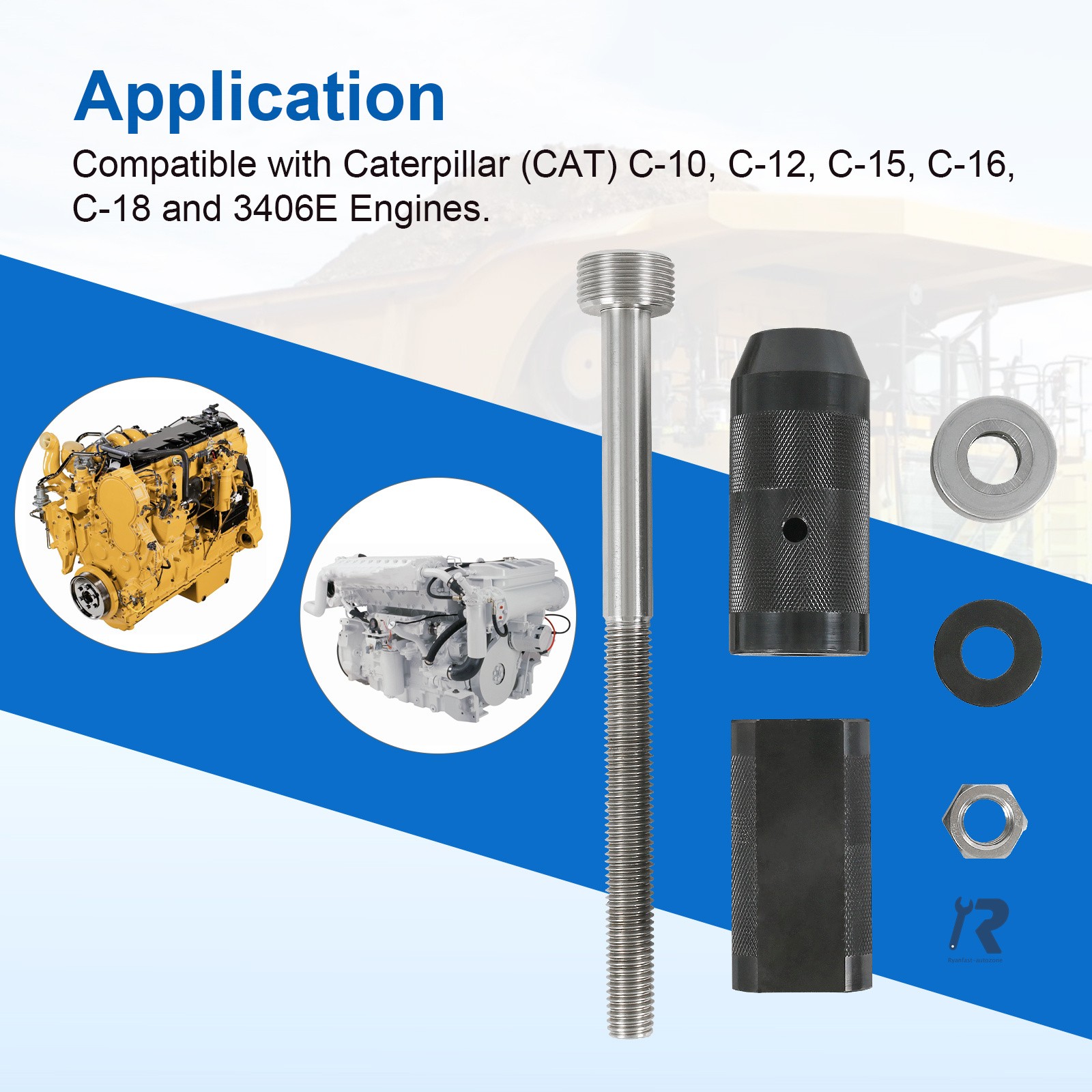 9U-6891Injector Sleeve Remover Installer Set For CAT 3406E C10 C12 C15 C16 C-18