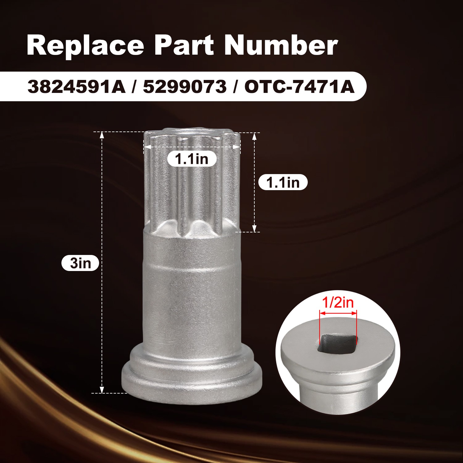 Quality Engine Barring Rotating Tool Fits for Cummins Replaces 3824591A 5299073