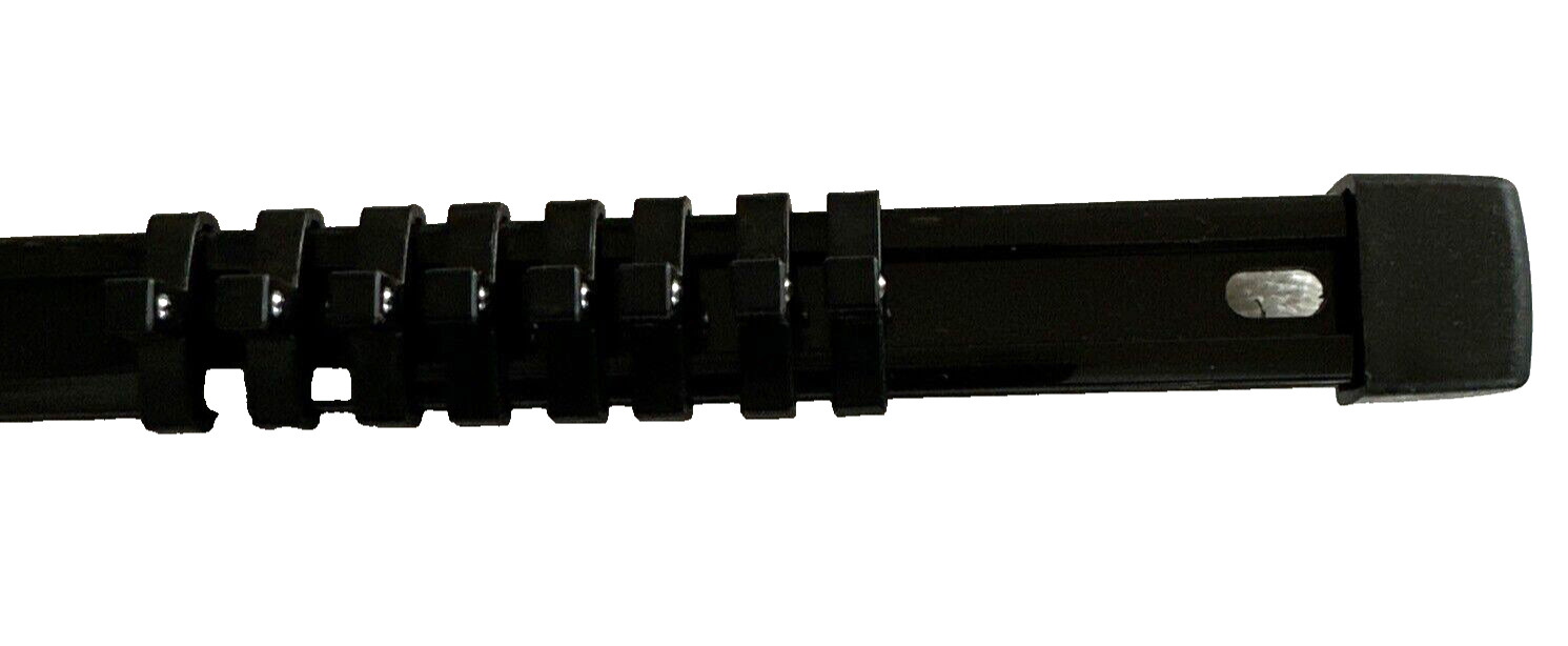 Unbranded Socket Holder Rail 16 1/4″ Clips Black Plastic Mountable