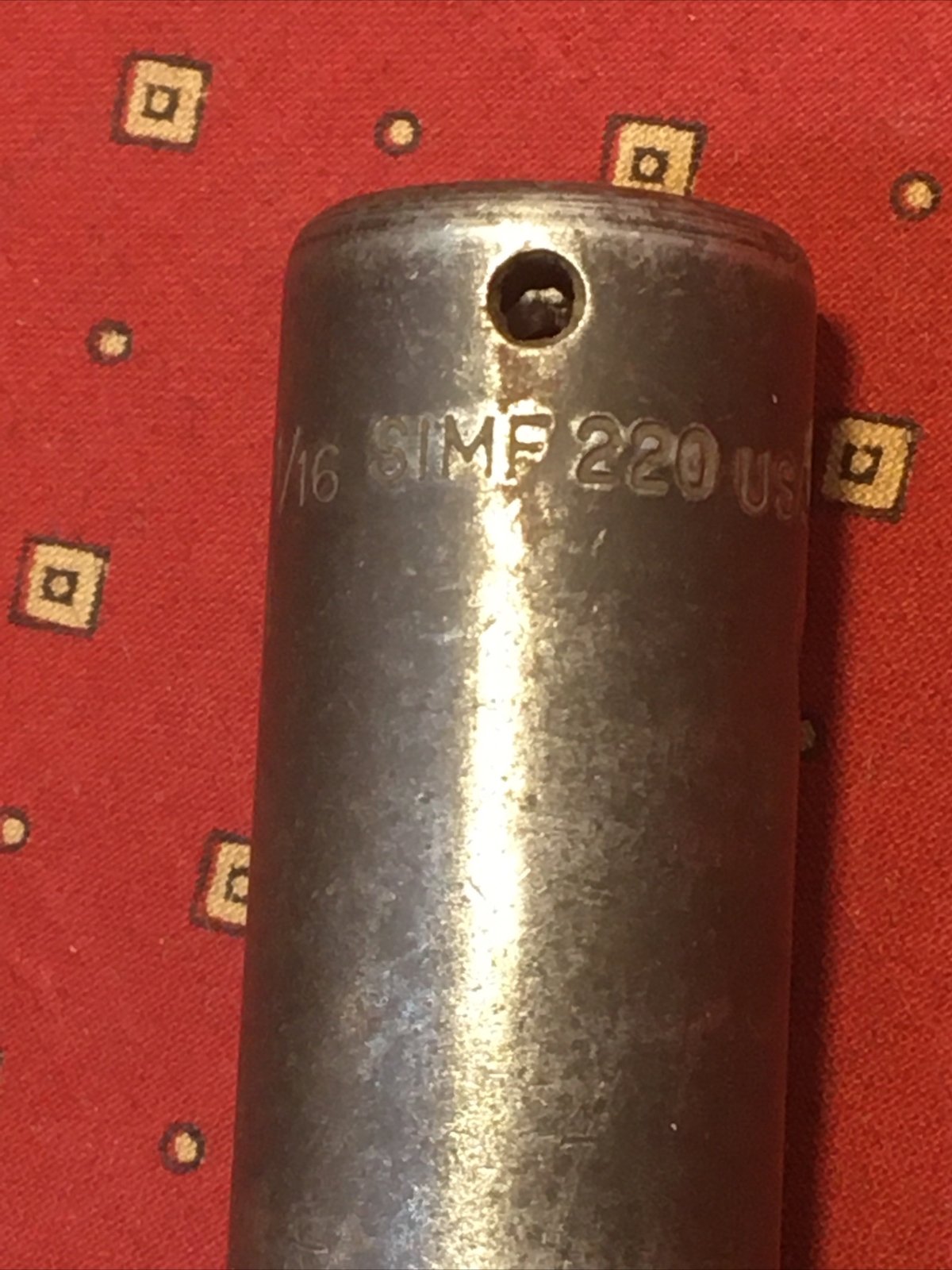 Snap-on 3/8 Drive 11/16 SAE deep 6 Point Impact Socket SIMF220 Snap-On, Snap on