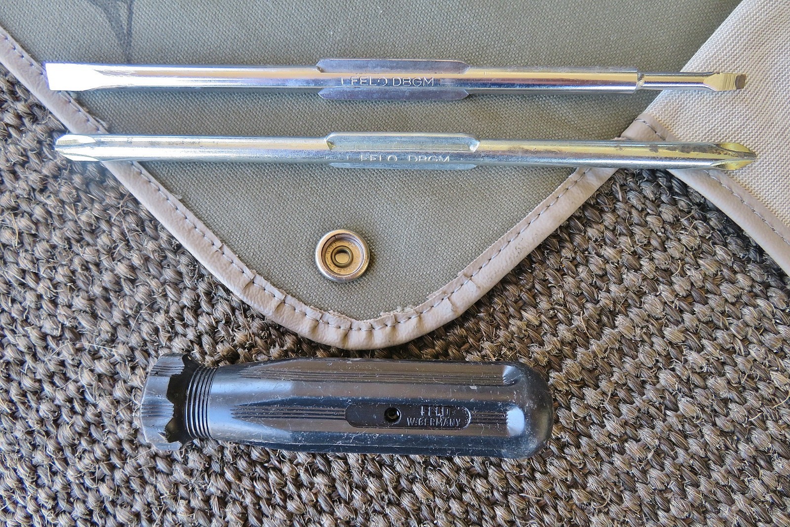 Mercedes OEM W113 230SL 250SL 280SL W111 ON BOARD TOOL KIT– ORIGINAL & COMPLETE