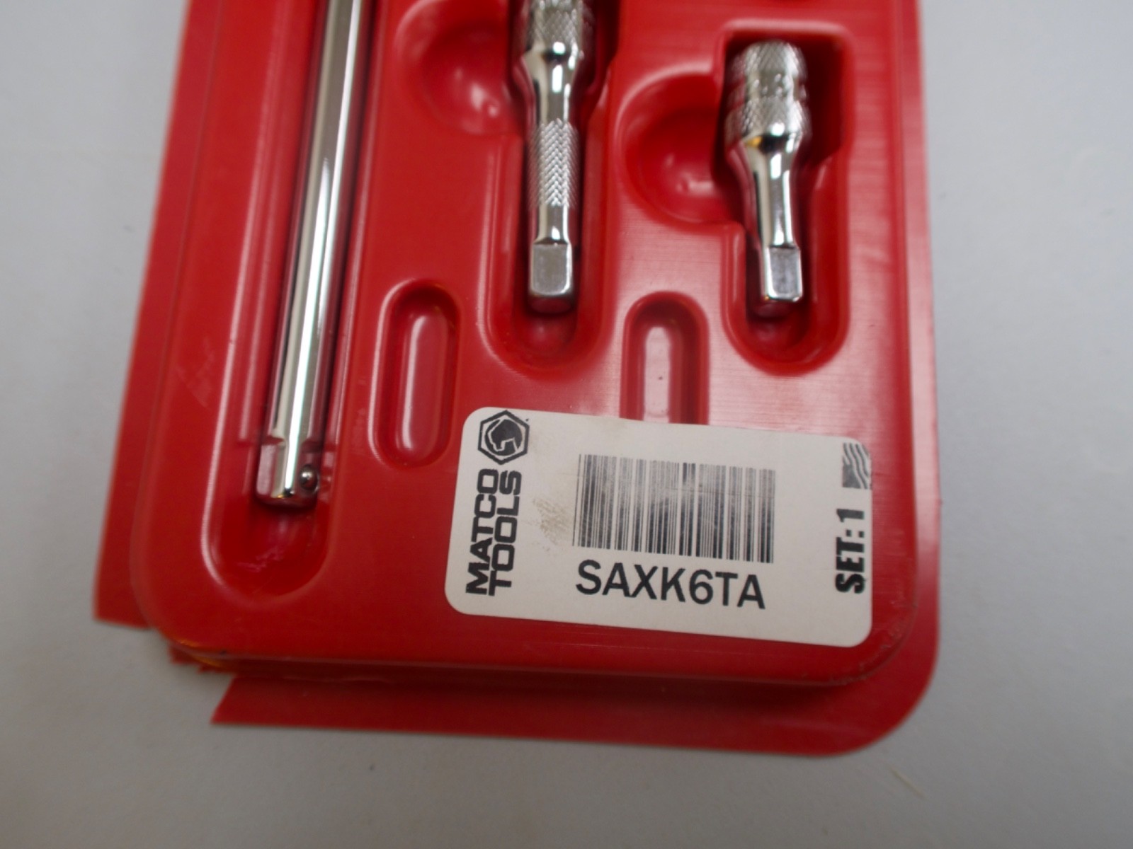 Matco Tools SAXK6TA 6 Pieces 1/4″ Drive Chrome Extension Set, New Open Box