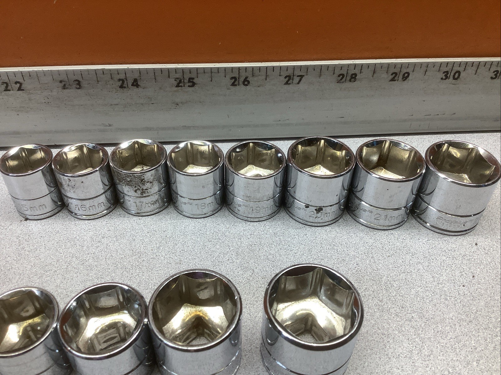 Carquest ProValue 3/8″ & 1/4” Drive 6pt PARTIAL SOCKET SET Metric & SAE ~ READ!