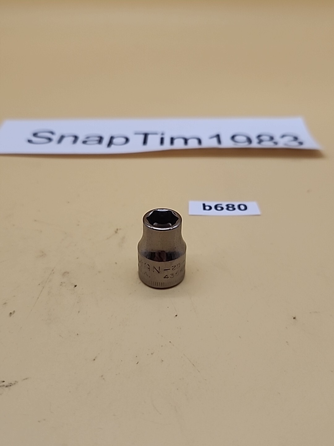 Craftsman Tools – 3/8″ Drive 6 Point 9mm Shallow Socket – G2 43541 USA